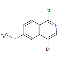 1409964-75-5 4-bromo-1-chloro-6-methoxyisoquinoline chemical structure