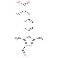 812642-70-9 2-[4-(3-formyl-2,5-dimethylpyrrol-1-yl)phenoxy]propanoic acid chemical structure
