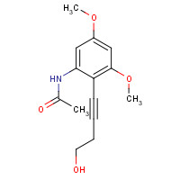 1373753-72-0 N-[2-(4-hydroxybut-1-ynyl)-3,5-dimethoxyphenyl]acetamide chemical structure