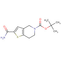 230301-61-8 tert-butyl 2-carbamoyl-6,7-dihydro-4H-thieno[3,2-c]pyridine-5-carboxylate chemical structure