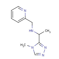 1156624-64-4 1-(4-methyl-1,2,4-triazol-3-yl)-N-(pyridin-2-ylmethyl)ethanamine chemical structure