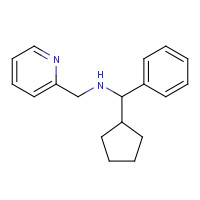 1412451-92-3 1-cyclopentyl-1-phenyl-N-(pyridin-2-ylmethyl)methanamine chemical structure