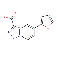 885272-92-4 5-(furan-2-yl)-1H-indazole-3-carboxylic acid chemical structure