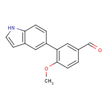 628711-31-9 3-(1H-indol-5-yl)-4-methoxybenzaldehyde chemical structure