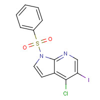 1196507-56-8 1-(benzenesulfonyl)-4-chloro-5-iodopyrrolo[2,3-b]pyridine chemical structure