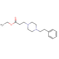 845885-92-9 ethyl 3-[4-(2-phenylethyl)piperazin-1-yl]propanoate chemical structure