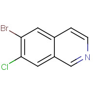 1036712-54-5 6-bromo-7-chloroisoquinoline chemical structure