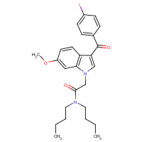 1390645-50-7 N,N-dibutyl-2-[3-(4-iodobenzoyl)-6-methoxyindol-1-yl]acetamide chemical structure