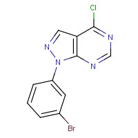 650628-17-4 1-(3-bromophenyl)-4-chloropyrazolo[3,4-d]pyrimidine chemical structure