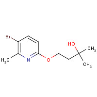 955932-47-5 4-(5-bromo-6-methylpyridin-2-yl)oxy-2-methylbutan-2-ol chemical structure
