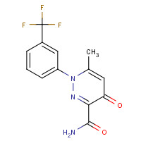133221-34-8 6-methyl-4-oxo-1-[3-(trifluoromethyl)phenyl]pyridazine-3-carboxamide chemical structure