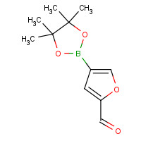 846023-58-3 4-(4,4,5,5-tetramethyl-1,3,2-dioxaborolan-2-yl)furan-2-carbaldehyde chemical structure