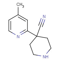 1144505-17-8 4-(4-methylpyridin-2-yl)piperidine-4-carbonitrile chemical structure