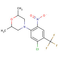 646456-36-2 4-[5-chloro-2-nitro-4-(trifluoromethyl)phenyl]-2,6-dimethylmorpholine chemical structure