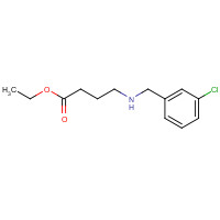 1391078-47-9 ethyl 4-[(3-chlorophenyl)methylamino]butanoate chemical structure