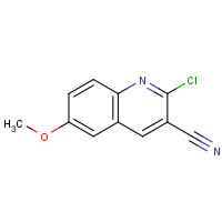 101617-91-8 2-chloro-6-methoxyquinoline-3-carbonitrile chemical structure