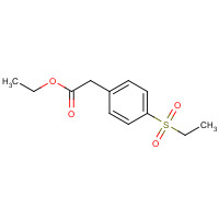 745052-89-5 ethyl 2-(4-ethylsulfonylphenyl)acetate chemical structure