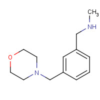 857283-92-2 N-methyl-1-[3-(morpholin-4-ylmethyl)phenyl]methanamine chemical structure