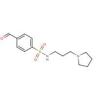 650629-09-7 4-formyl-N-(3-pyrrolidin-1-ylpropyl)benzenesulfonamide chemical structure