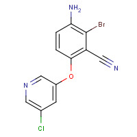 315226-99-4 3-amino-2-bromo-6-(5-chloropyridin-3-yl)oxybenzonitrile chemical structure