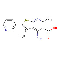 1312594-32-3 4-amino-3,6-dimethyl-2-pyridin-3-ylthieno[2,3-b]pyridine-5-carboxylic acid chemical structure