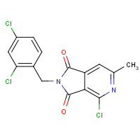 261363-78-4 4-chloro-2-[(2,4-dichlorophenyl)methyl]-6-methylpyrrolo[3,4-c]pyridine-1,3-dione chemical structure