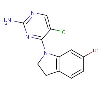 1202764-87-1 4-(6-bromo-2,3-dihydroindol-1-yl)-5-chloropyrimidin-2-amine chemical structure