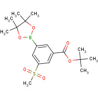 1150263-60-7 tert-butyl 3-methylsulfonyl-5-(4,4,5,5-tetramethyl-1,3,2-dioxaborolan-2-yl)benzoate chemical structure