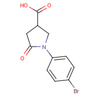 91348-51-5 1-(4-bromophenyl)-5-oxopyrrolidine-3-carboxylic acid chemical structure
