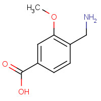 96053-20-2 4-(aminomethyl)-3-methoxybenzoic acid chemical structure