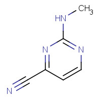 1314904-96-5 2-(methylamino)pyrimidine-4-carbonitrile chemical structure