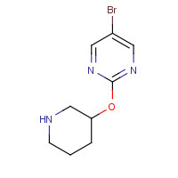 914347-73-2 5-bromo-2-piperidin-3-yloxypyrimidine chemical structure