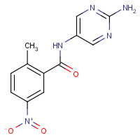 925896-84-0 N-(2-aminopyrimidin-5-yl)-2-methyl-5-nitrobenzamide chemical structure