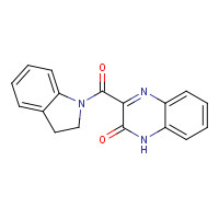1374848-77-7 3-(2,3-dihydroindole-1-carbonyl)-1H-quinoxalin-2-one chemical structure