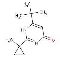 1124149-82-1 6-tert-butyl-2-(1-methylcyclopropyl)-1H-pyrimidin-4-one chemical structure
