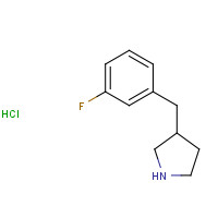 1203682-96-5 3-[(3-fluorophenyl)methyl]pyrrolidine;hydrochloride chemical structure