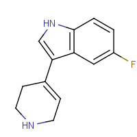 127626-06-6 5-fluoro-3-(1,2,3,6-tetrahydropyridin-4-yl)-1H-indole chemical structure