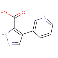 117784-26-6 4-pyridin-3-yl-1H-pyrazole-5-carboxylic acid chemical structure