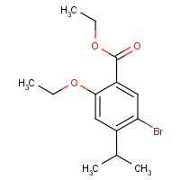 213598-28-8 ethyl 5-bromo-2-ethoxy-4-propan-2-ylbenzoate chemical structure