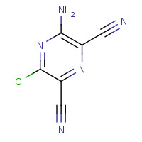 40559-88-4 3-amino-5-chloropyrazine-2,6-dicarbonitrile chemical structure