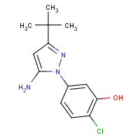 945994-85-4 5-(5-amino-3-tert-butylpyrazol-1-yl)-2-chlorophenol chemical structure