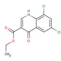 25771-89-5 ethyl 6,8-dichloro-4-oxo-1H-quinoline-3-carboxylate chemical structure