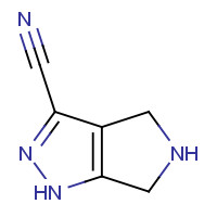 1270030-00-6 1,4,5,6-tetrahydropyrrolo[3,4-c]pyrazole-3-carbonitrile chemical structure