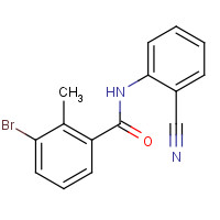 1363165-97-2 3-bromo-N-(2-cyanophenyl)-2-methylbenzamide chemical structure