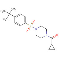 925580-64-9 [4-(4-tert-butylphenyl)sulfonylpiperazin-1-yl]-cyclopropylmethanone chemical structure