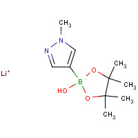 1173889-20-7 lithium;4-(2-hydroxy-4,4,5,5-tetramethyl-1,3-dioxa-2-boranuidacyclopent-2-yl)-1-methylpyrazole chemical structure