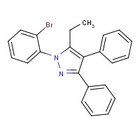 300658-42-8 1-(2-bromophenyl)-5-ethyl-3,4-diphenylpyrazole chemical structure