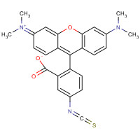 80724-19-2 2-[3-(dimethylamino)-6-dimethylazaniumylidenexanthen-9-yl]-5-isothiocyanatobenzoate chemical structure
