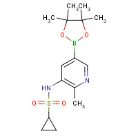 1083326-79-7 N-[2-methyl-5-(4,4,5,5-tetramethyl-1,3,2-dioxaborolan-2-yl)pyridin-3-yl]cyclopropanesulfonamide chemical structure