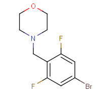 1092563-36-4 4-[(4-bromo-2,6-difluorophenyl)methyl]morpholine chemical structure